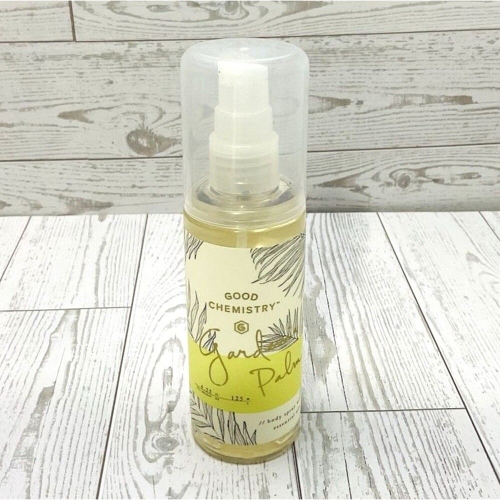 Good Chemistry GARDENIA PALM Body Mist Spray 4.25 fl oz with Essential Oils